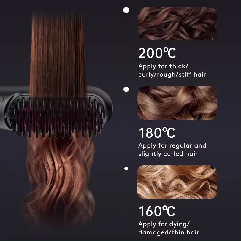 Hair Comb & Wireless Hair Straightener